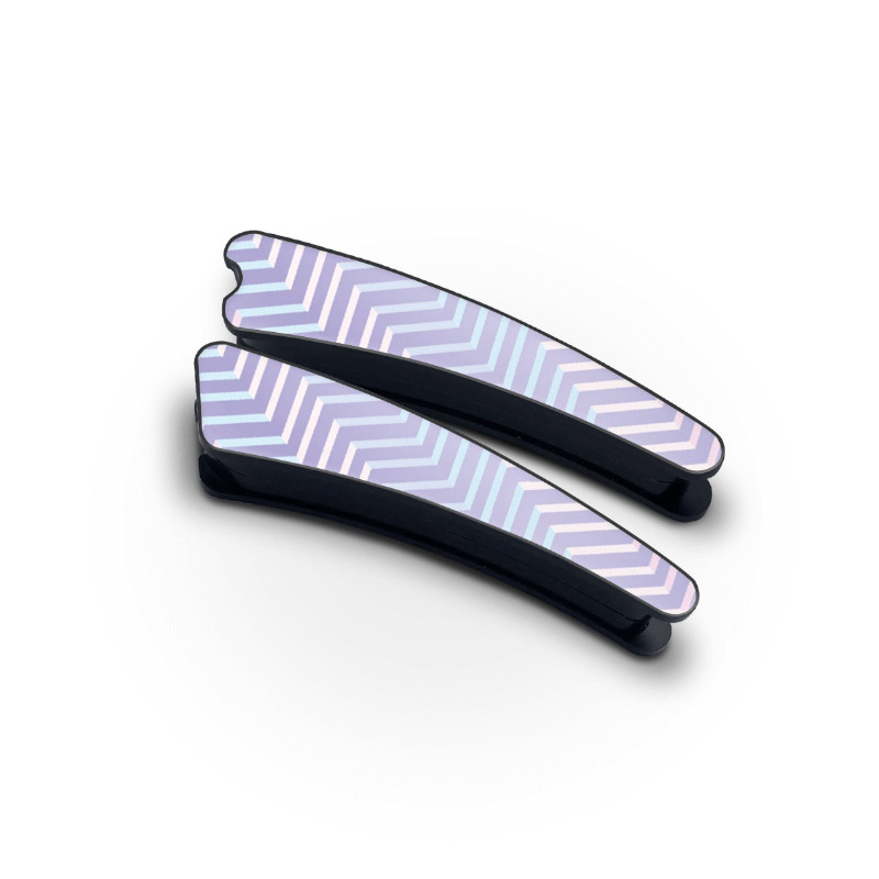 Kit grands magnets Exalte Géométric étrier personnalisable équitation lilas - Le Paturon