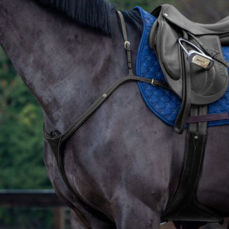 Collier de chasse Dy'on D Collection cheval à long pont noir - Le Paturon
