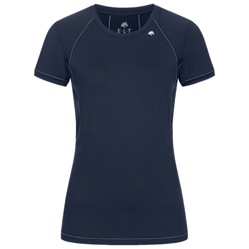 T-shirt Helsinki Elt femme équitation technique bleu nuit - Le Paturon