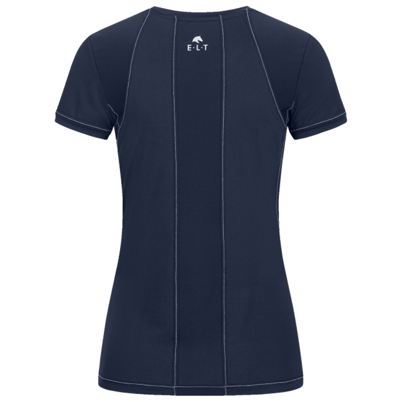 T-shirt Helsinki Elt femme équitation technique bleu nuit - Le Paturon