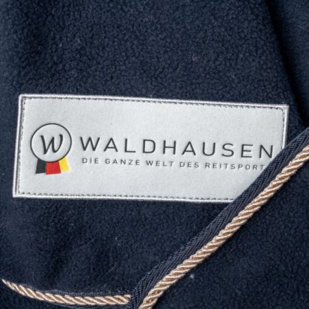 Chemise polaire cheval Waldhausen Modern Rosé bleu nuit - Le Paturon
