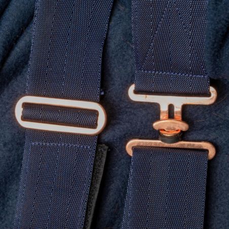 Chemise polaire cheval Waldhausen Modern Rosé bleu nuit - Le Paturon