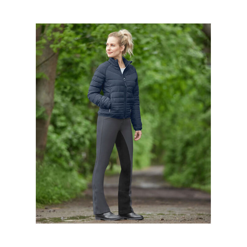 Pantalon Micro Jodhpur Elt fond peau femme équitation noir asphalte - Le Paturon