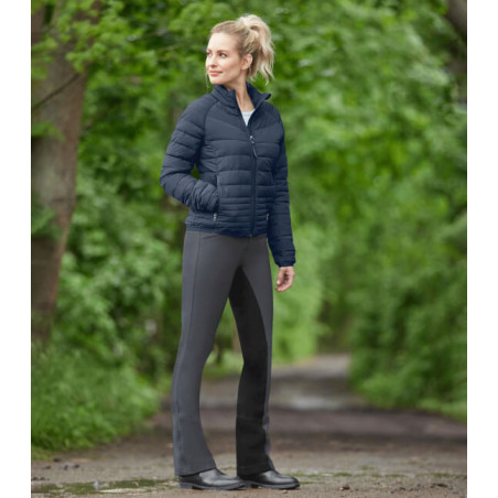Pantalon Micro Jodhpur Elt fond peau femme équitation noir asphalte - Le Paturon