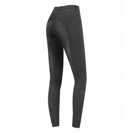 Pantalon Micro Sport Silikon Elt fond silicone femme équitation noir asphalte - Le Paturon