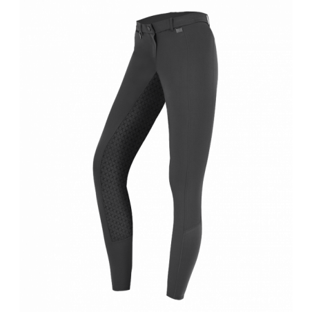 Pantalon Micro Sport Silikon Elt fond silicone femme équitation noir asphalte - Le Paturon
