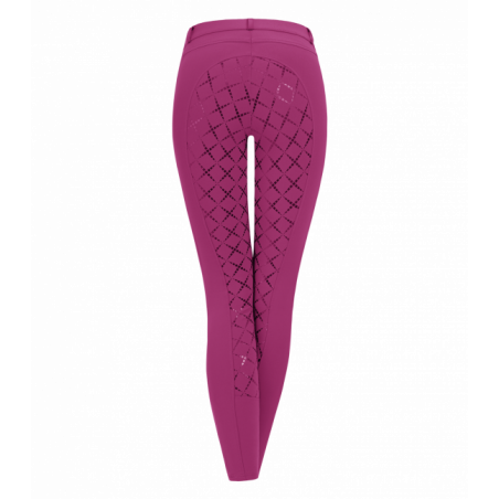 Pantalon Micro Sport Silikon Elt fond silicone femme équitation fuchsia - Le Paturon
