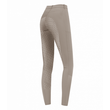 Pantalon Micro Sport Silikon Elt fond silicone femme équitation beige - Le Paturon
