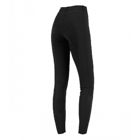 Pantalon Micro Sport Elt fond peau femme équitation noir - Le Paturon