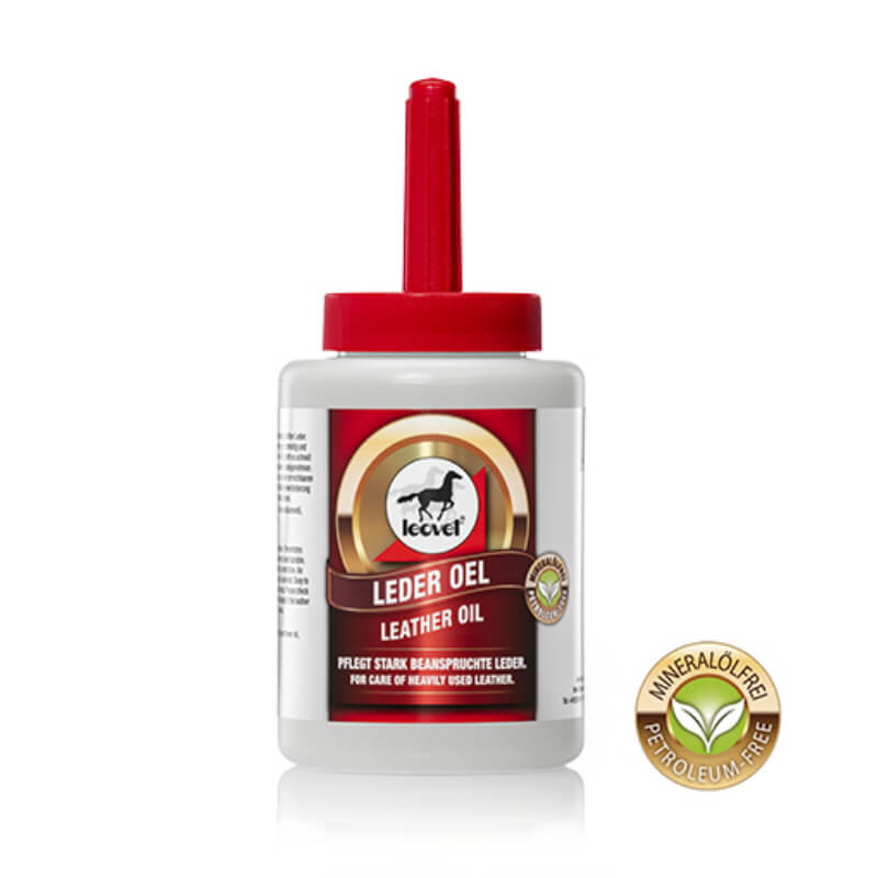 Huile pour cuir équitation 450ml Leovet - Le Paturon