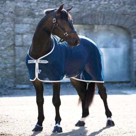 Chemise Horseware Amigo Net Cooler séchante cheval marine - Le Paturon