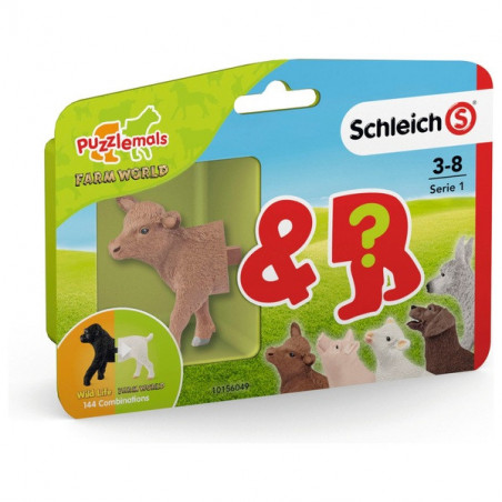 Figurine Schleich Puzzle Farm World Puzzlemals animaux à combiner - Le Paturon