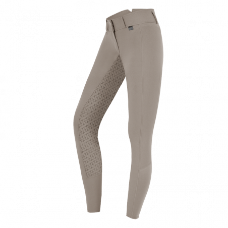 Pantalon Micro Sport Silikon Elt taille haute enfant équitation beige - Le Paturon