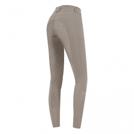 Pantalon Micro Sport Silikon Elt taille haute enfant équitation beige - Le Paturon
