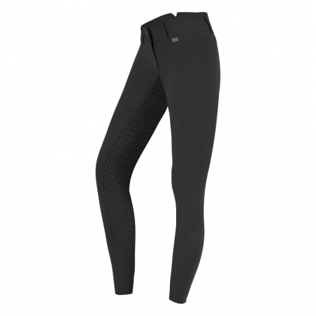 Pantalon Micro Sport Silikon Elt taille haute enfant équitation noir - Le Paturon