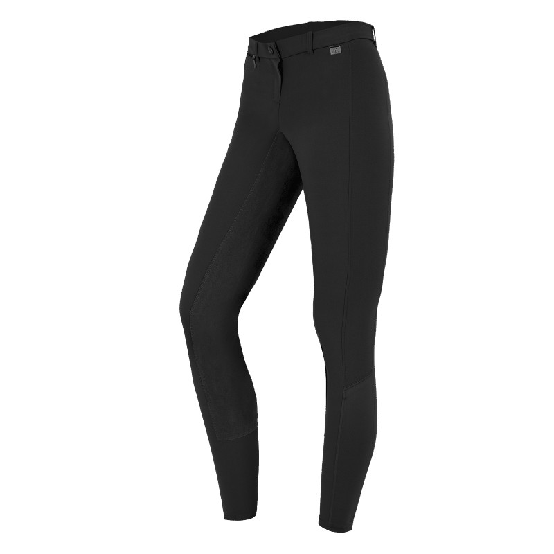 Pantalon Micro Sport Elt fond peau enfant équitation noir - Le Paturon
