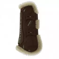Guêtres Kentucky Tendon Boots Bamboo Shield cheval Mouton Vegan marron - Le Paturon