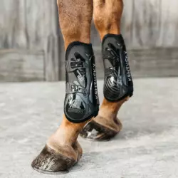 Guêtres Kentucky Tendon Boots Bamboo Shield cheval noir - Le Paturon