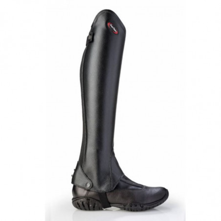Mini-chaps Sergio Grasso Lugano en cuir grainé équitation - Le Paturon