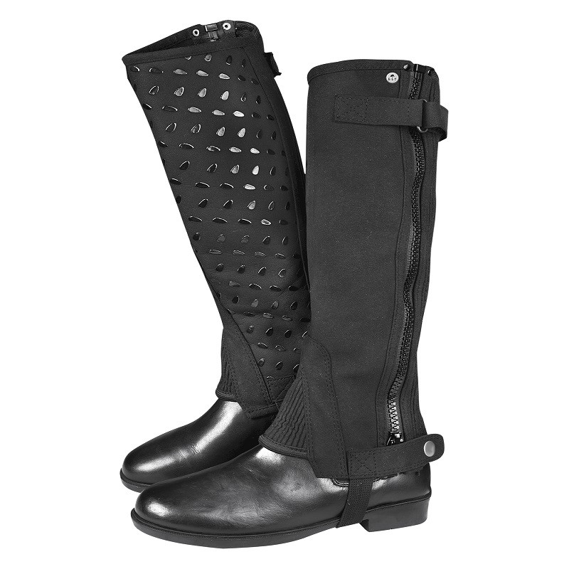 Mini-chaps adulte Waldhausen Daily Silicone équitation noir - Le Paturon