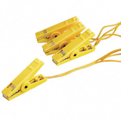 Pinces crocodile triple Speedrite pour raccordement clôture cheval lot de 4 - Le Paturon