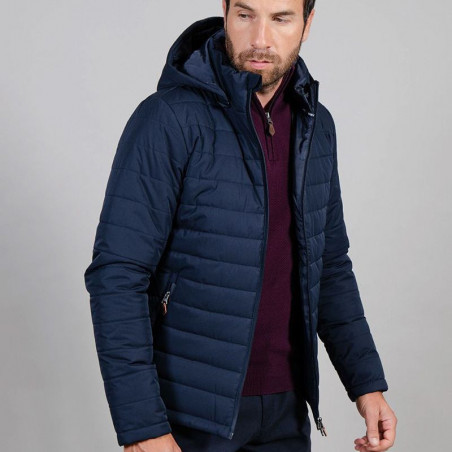 Doudoune Jarco Harcour hiver homme équitation marine - Le Paturon