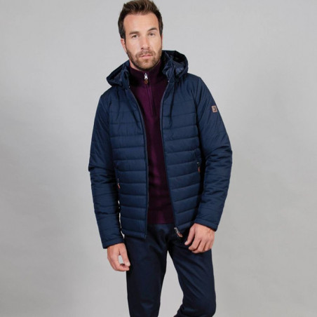 Doudoune Jarco Harcour hiver homme équitation marine - Le Paturon