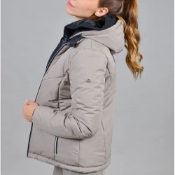 Parka Jamit Harcour réversible hiver femme équitation noir - Le Paturon