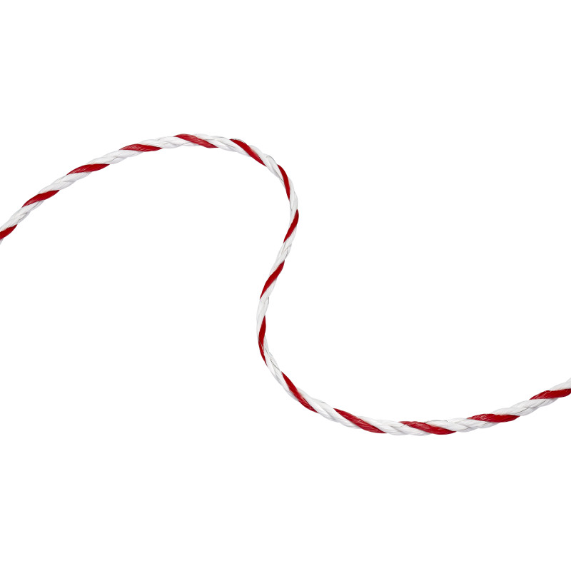 Fil électroplastique Premium en PEHD 400m Speedrite blanc/rouge clôture cheval - Le Paturon