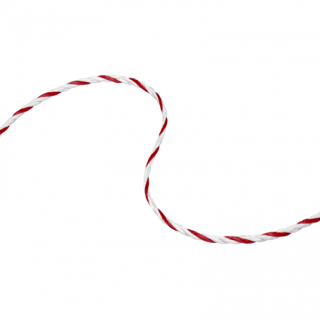 Fil électroplastique Premium en PEHD 400m Speedrite blanc/rouge clôture cheval - Le Paturon