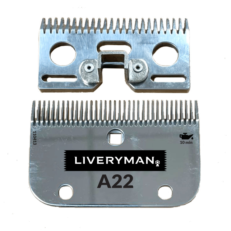 Peigne et contre peigne A22 Liveryman tonte fine tondeuse cheval - Le Paturon