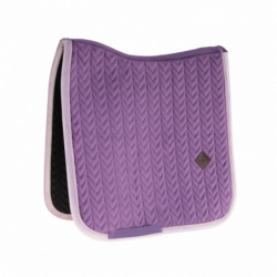 Tapis Velvet Contrast Kentucky Horsewear cheval violet dressage - Le Paturon