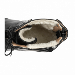 Boots équitation ELT Belfort hiver fourrées à lacets noir - Le Paturon