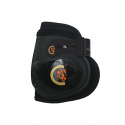 Protège-boulets cheval Kentucky Horsewear Elastic Moonboots 1 crochet noir - Le Paturon