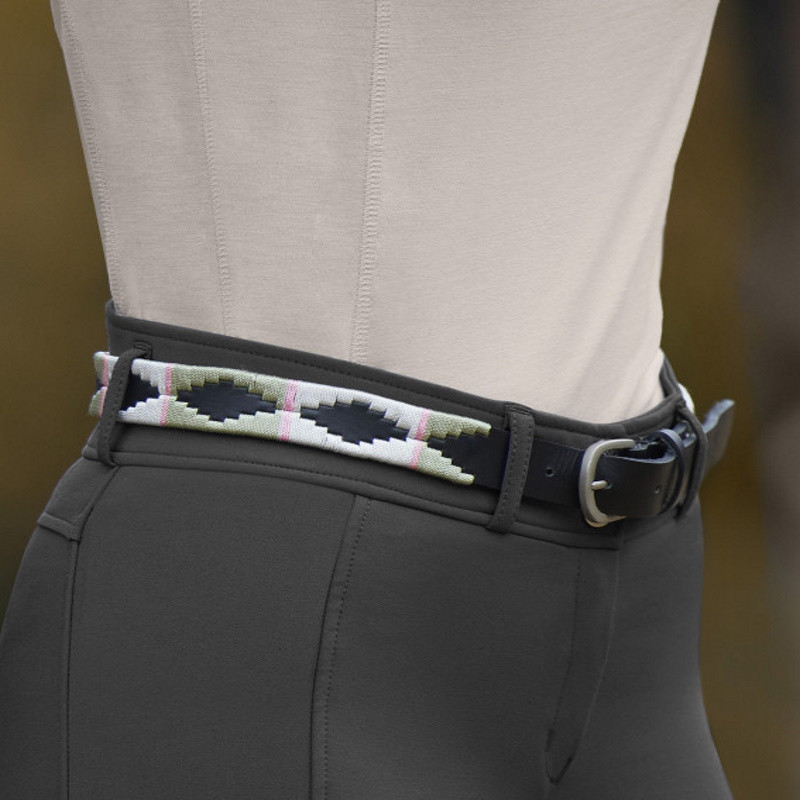 Ceinture élastique D'équitation Avec Boucle à Crochet - Polyvalente, Réglable - 105x4 Cm - 10 Couleurs Au Choix
