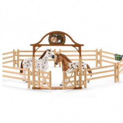 Contrôle de condition physique avant le grand tournoi Schleich figurine cheval - Le Paturon