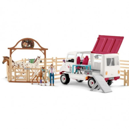 Contrôle de condition physique avant le grand tournoi Schleich figurine cheval - Le Paturon