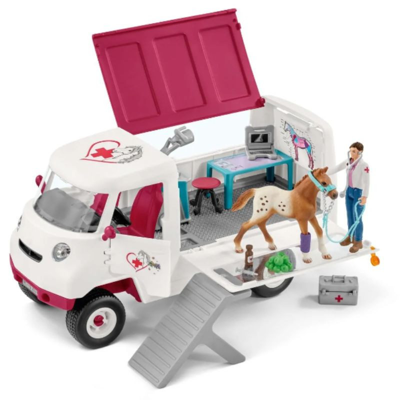 Contrôle de condition physique avant le grand tournoi Schleich figurine cheval - Le Paturon