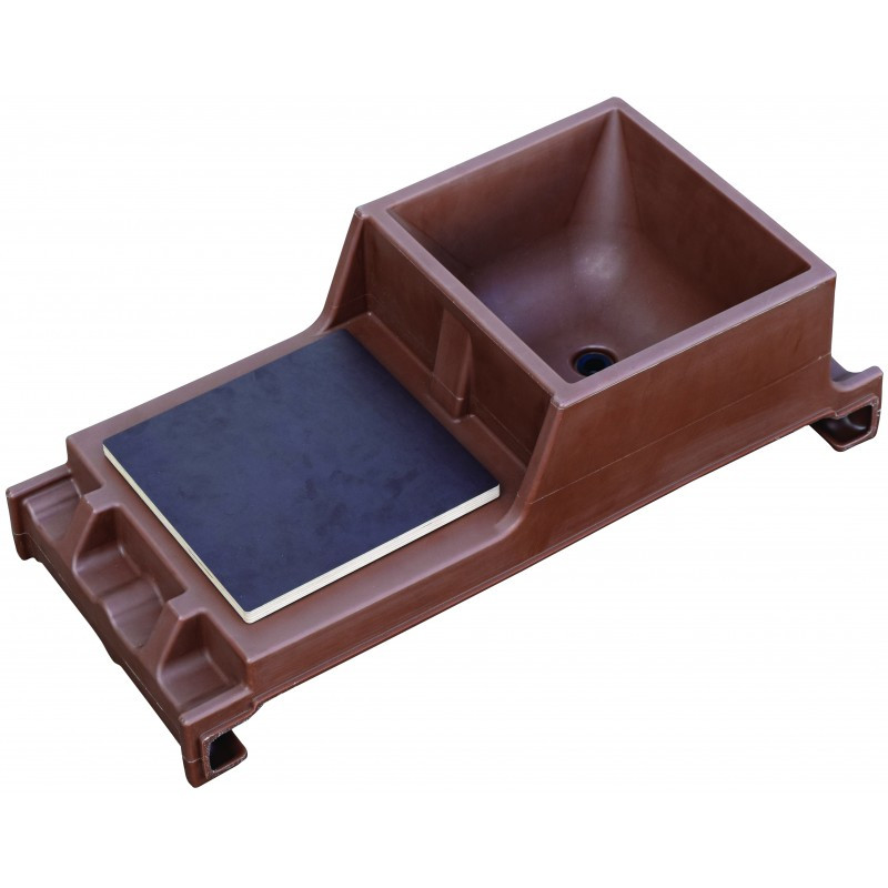 Table à découper pour chariot à aliment Pro Feed La Gée écurie chocolat - Le Paturon