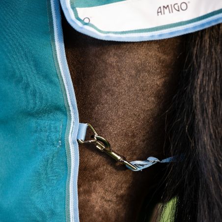 Couverture cheval Horseware Heavy Amigo Bravo 12+ 400g vert turquoise - Le Paturon
