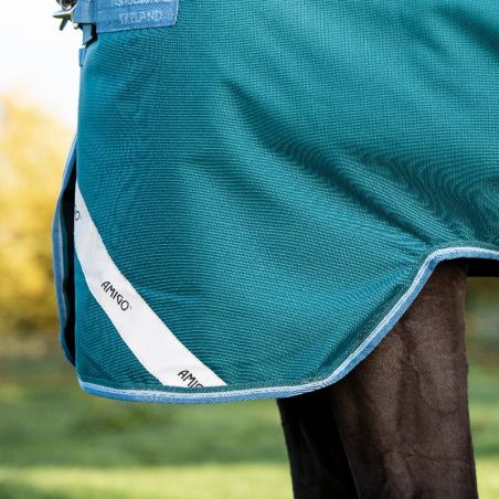 Couverture cheval Horseware Heavy Amigo Bravo 12+ 400g vert turquoise - Le Paturon