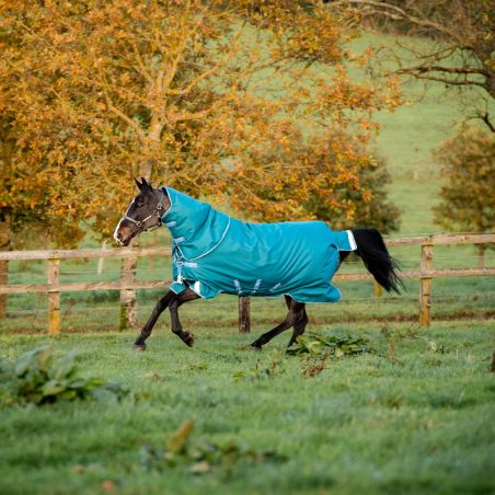 Couverture cheval Horseware Heavy Amigo Bravo 12+ 400g vert turquoise - Le Paturon