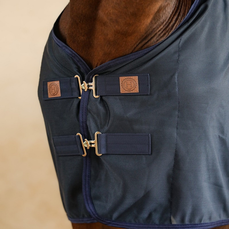 Chemise polaire séchante Harcour Kaya mesh marine - Le Paturon
