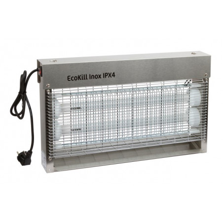 Tue-mouche électrique inox 2x6 W IPX4 EcoKill Stable Pro - Le Paturon
