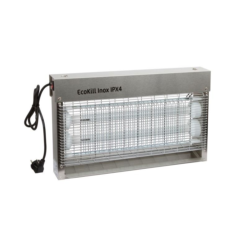 Tue-mouches électrique EcoKill Inox IPX4 2 x 15 W Stable Pro - Le Paturon