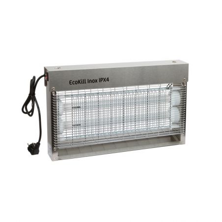 Tue-mouches électrique EcoKill Inox IPX4 2 x 15 W Stable Pro - Le Paturon