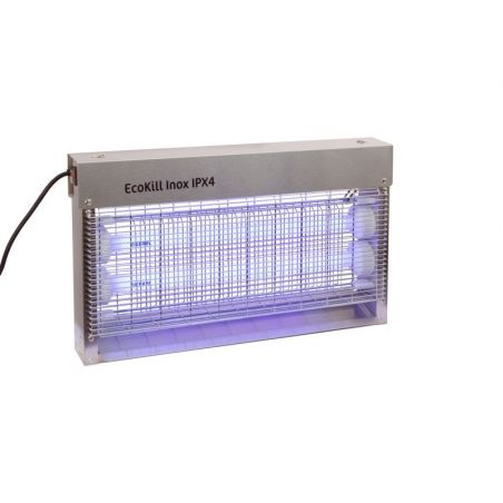 Tue-mouches électrique EcoKill Inox IPX4 2 x 15 W Stable Pro - Le Paturon