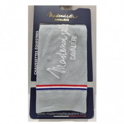 Chaussettes équitation So Chic Mademoiselle Cavalière gris - Le Paturon