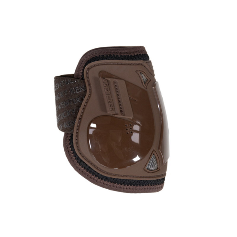 Protège-boulets cheval Moonboots Air Velcro Kentucky Horsewear marron - Le Paturon