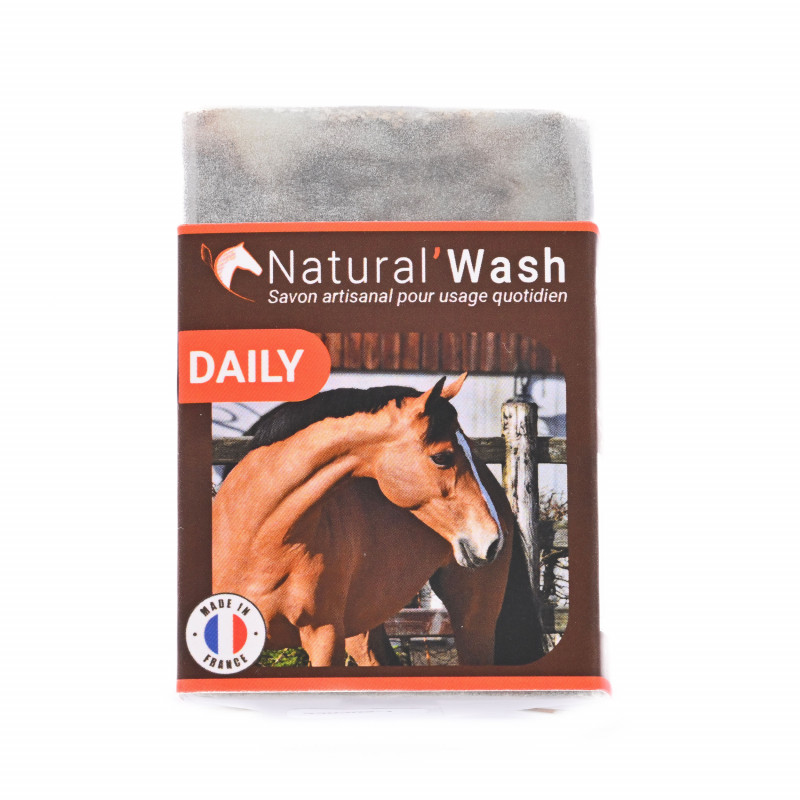 Savon solide shampoing cheval Natural Wash Daily Natural'Innov 100g - Le Paturon